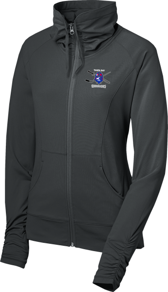 Jr. Warriors Hockey Ladies Sport-Wick Stretch Full-Zip Jacket