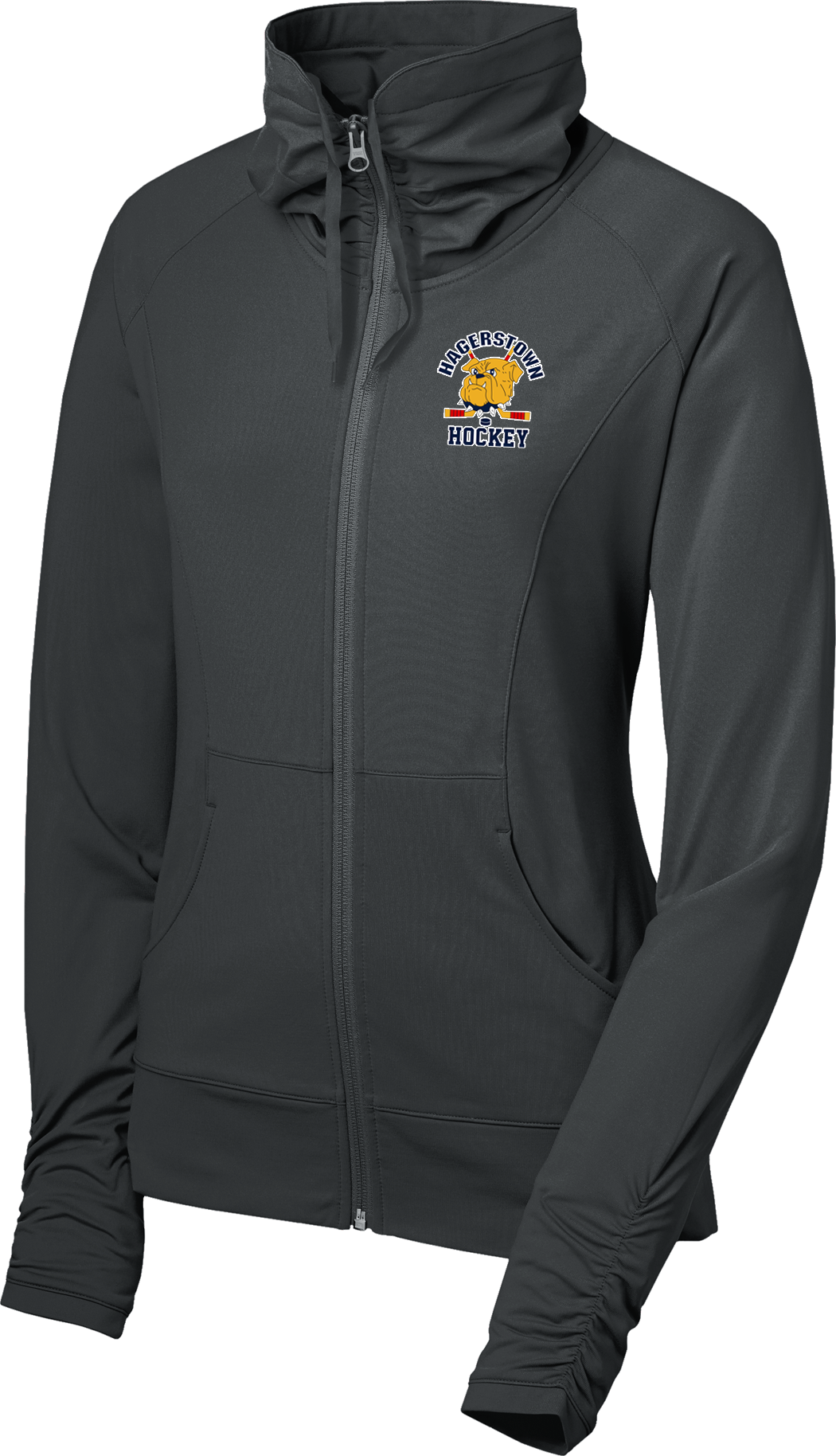 Hagerstown Bulldogs Hockey Ladies Sport-Wick Stretch Full-Zip Jacket