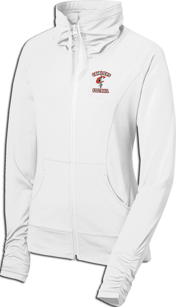 Cavaliers Football Ladies Sport-Wick Stretch Full-Zip Jacket