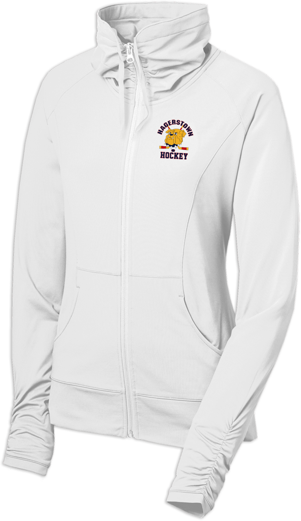 Hagerstown Bulldogs Hockey Ladies Sport-Wick Stretch Full-Zip Jacket