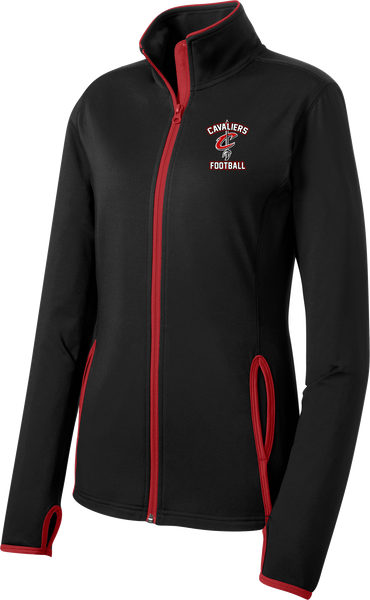 Cavaliers Football Ladies Sport-Wick Stretch Contrast Full-Zip Jacket