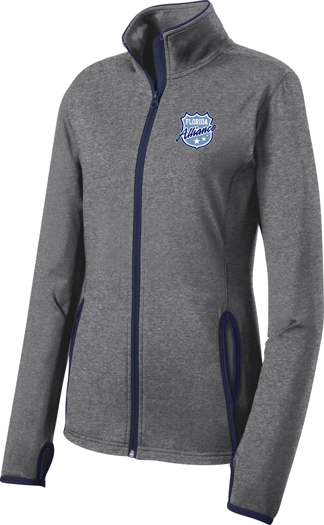 Alliance Ladies Sport-Wick Stretch Contrast Full-Zip Jacket