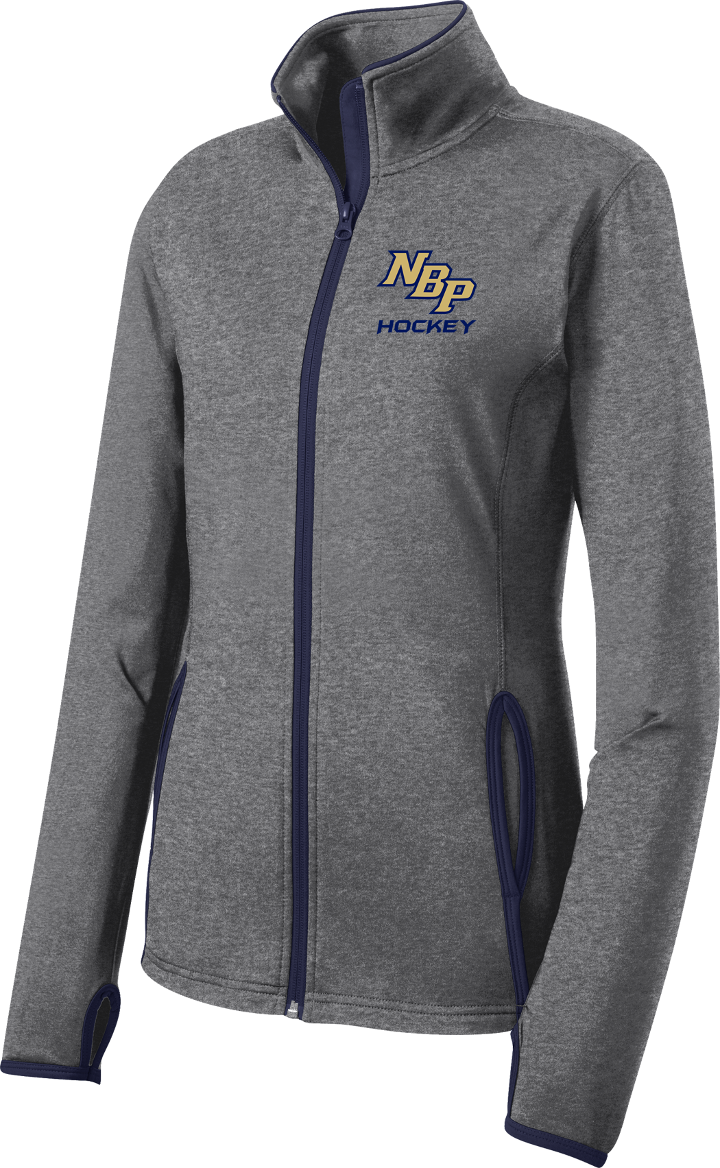 North Broward Prep Ladies Sport-Wick Stretch Contrast Full-Zip Jacket