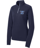 Warriors Lacrosse Ladies Sport-Wick Textured 1/4-Zip Pullover