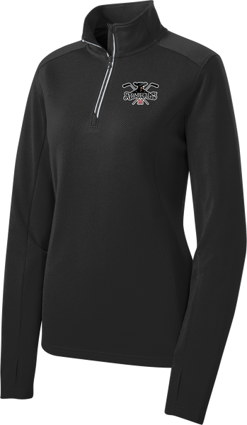 Admirals Hockey Ladies Sport-Wick Textured 1/4-Zip Pullover