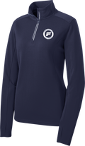 Franklin Flyers Ladies Sport-Wick Textured 1/4-Zip Pullover