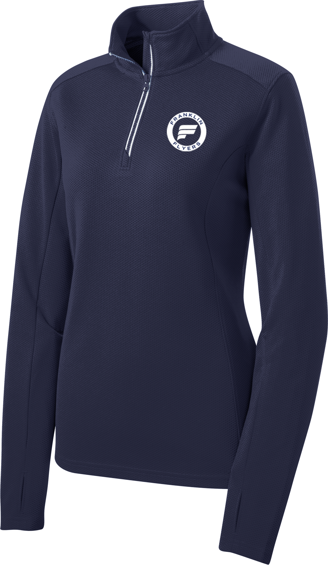Franklin Flyers Ladies Sport-Wick Textured 1/4-Zip Pullover