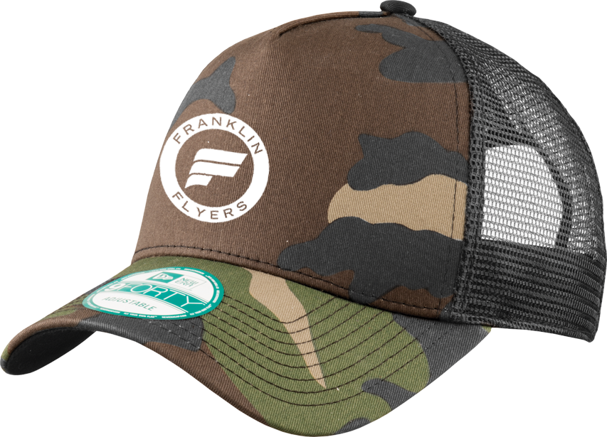 Franklin Flyers Hockey NewEra Snapback Trucker Camo Cap