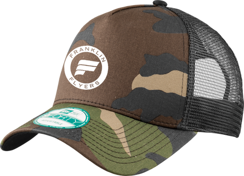 Franklin Flyers Hockey NewEra Snapback Trucker Camo Cap