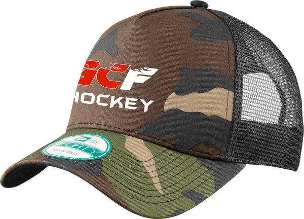 Gulf Coast Flames New Era Snapback Trucker Camo Cap