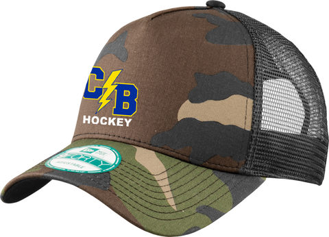 Cypress Bay Hockey New Era Snapback Trucker Camo Cap