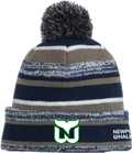 Newport Whalers Hockey Sideline Pom Pom Beanie