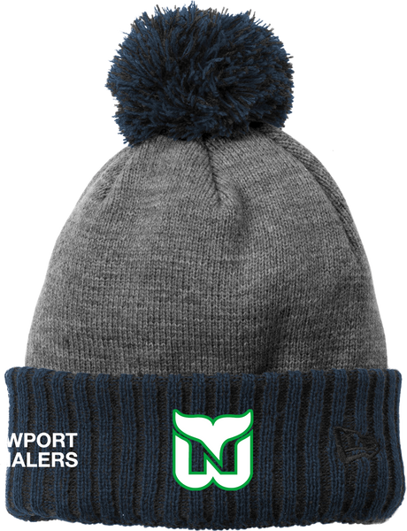 Newport Whalers Hockey New Era Colorblock Cuffed Beanie