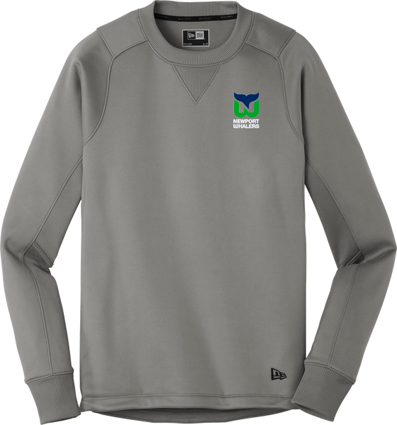 Newport Whalers Hockey NewEra Polyester Fleece Crew