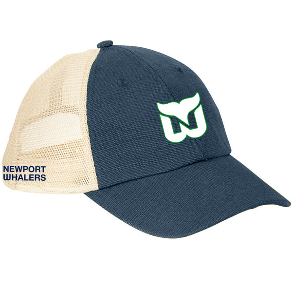 Newport Whalers Hockey Hemp Washed Soft Mesh Trucker