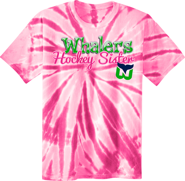 Newport Whalers Hockey Sister Tye-Dye T-Shirt