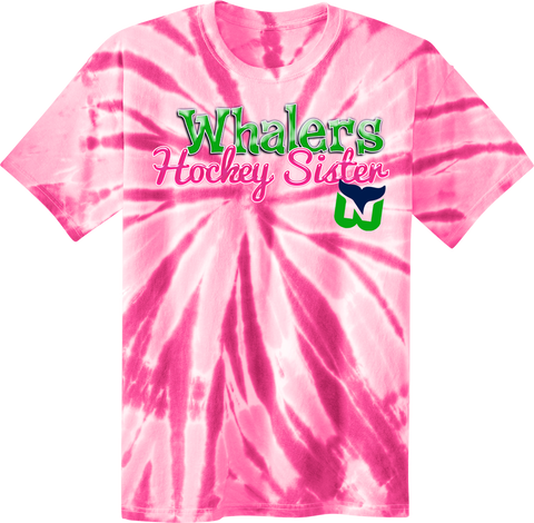 Newport Whalers Hockey Sister Tye-Dye T-Shirt