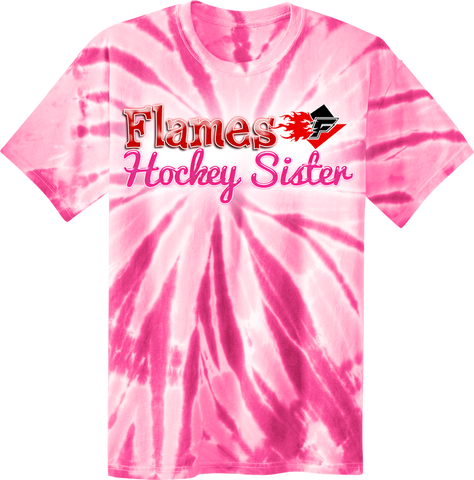 Flames Hockey Sister Tye-Dye T-Shirt