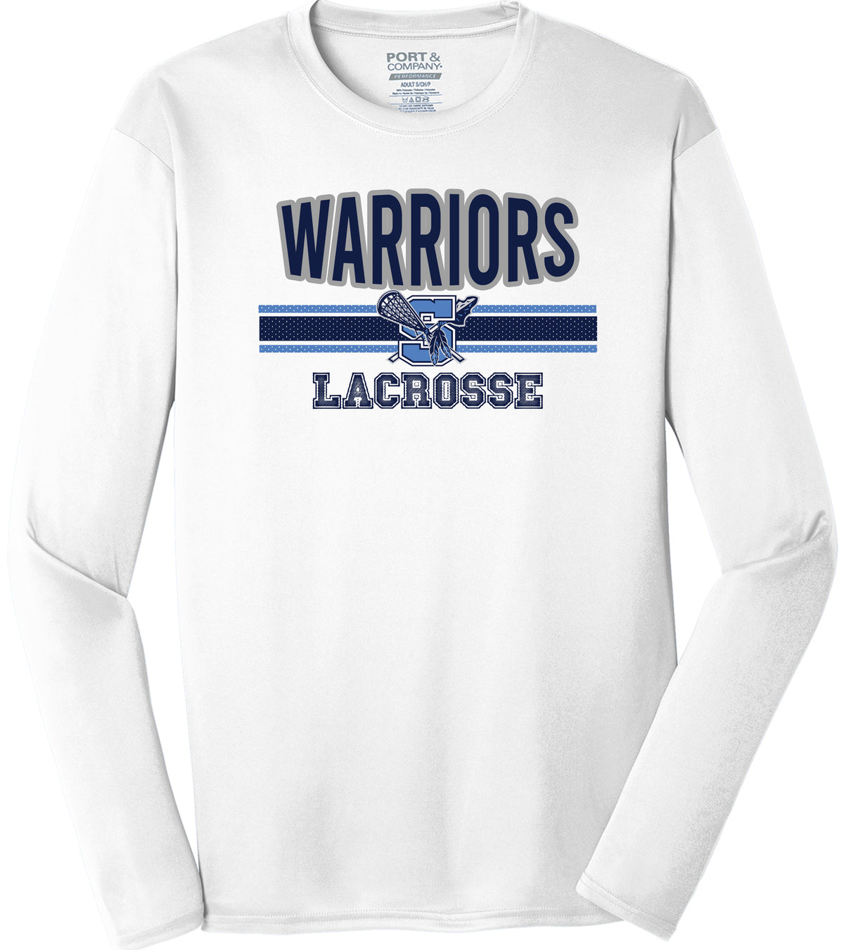 Warriors Lacrosse Long Sleeve Performance Tee