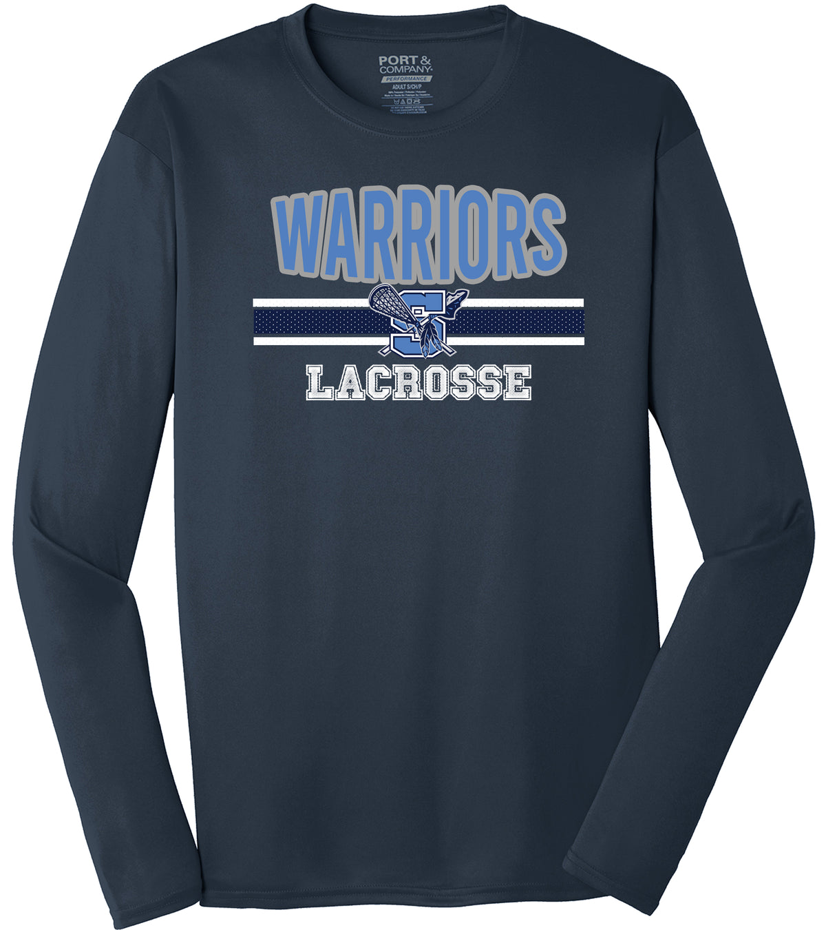 Warriors Lacrosse Long Sleeve Performance Tee