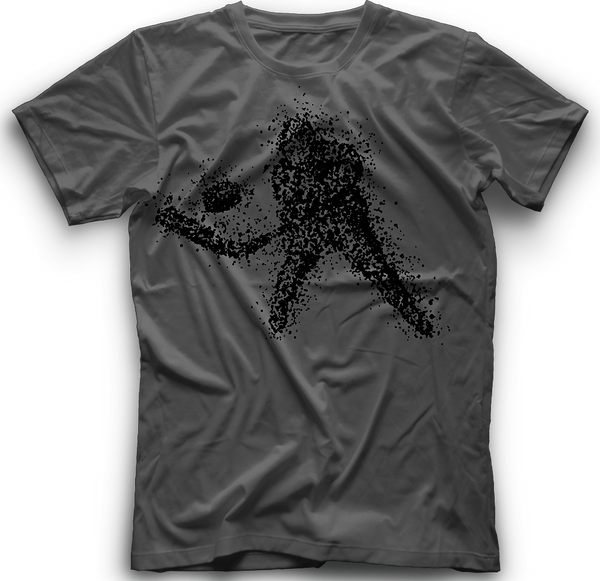 Snow Shower Hockey T-Shirt - Charcoal