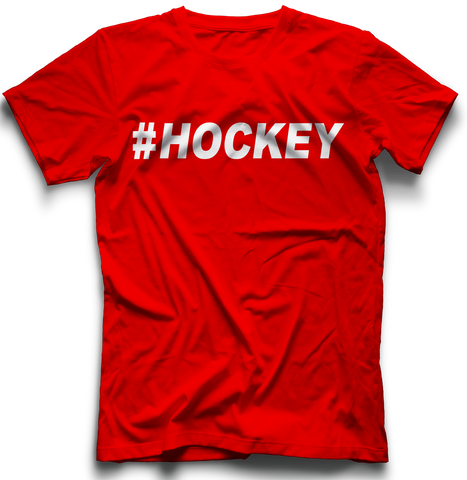 #HOCKEY T-Shirt - Red