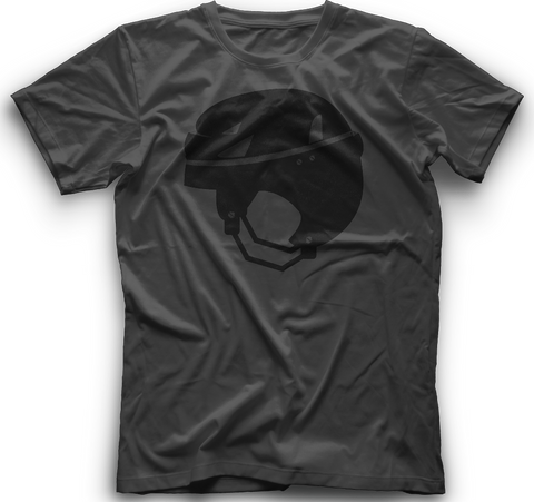 Distressed and Faded Helmet CHARCOAL