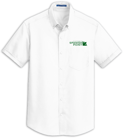 Spanish Point Mens Short Sleeve SuperPro Twill Shirt
