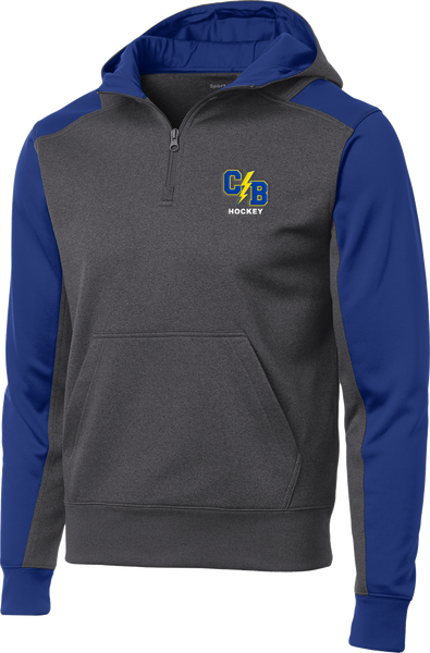 Cypress Bay Colorblock 1/4-Zip Hooded Sweatshirt