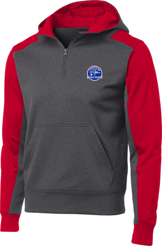 Freedom Hockey Colorblock 1/4-Zip Hooded Sweatshirt