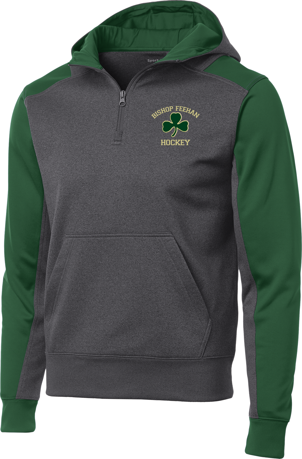 Bishop Feehan Sport-Wick Colorblock Hooded Sweatshirt