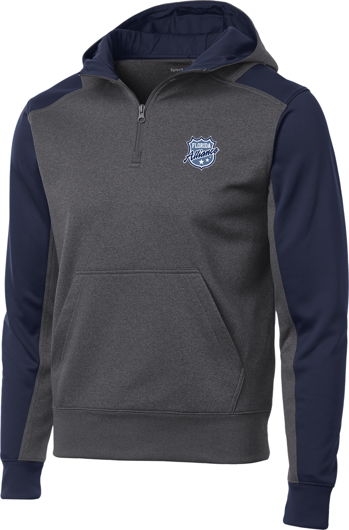 Florida Alliance Colorblock 1/4-Zip Hooded Sweatshirt