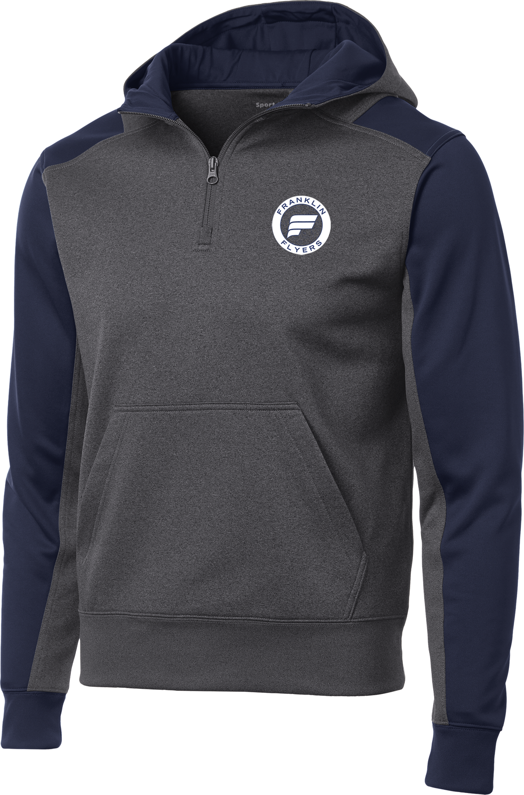 Franklin Flyers Prep Colorblock 1/4-Zip Hooded Sweatshirt