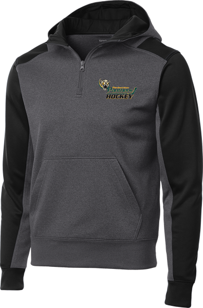 Palm Beach Panthers Colorblock 1/4-Zip Hooded Sweatshirt