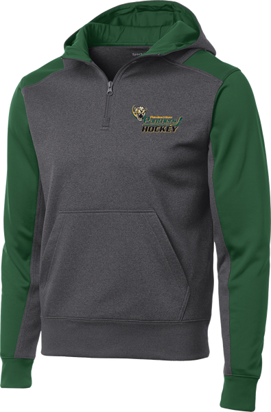 Palm Beach Panthers Colorblock 1/4-Zip Hooded Sweatshirt