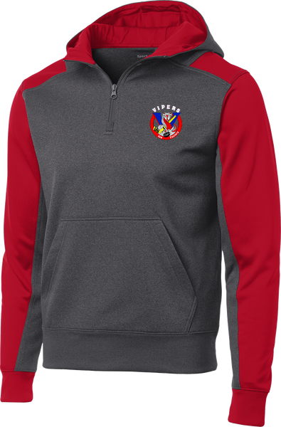 Vipers Colorblock 1/4-Zip Hooded Sweatshirt