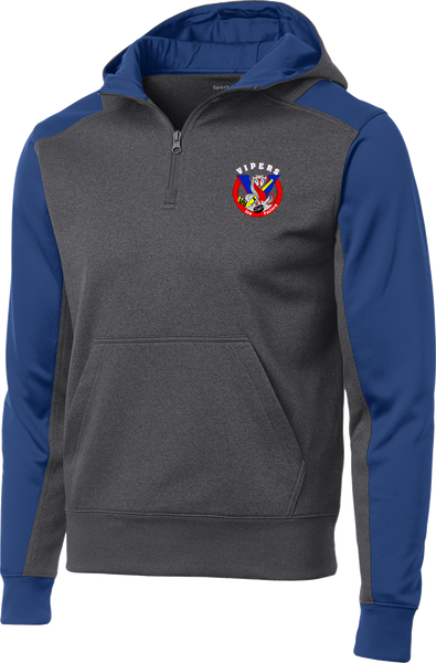 Vipers Colorblock 1/4-Zip Hooded Sweatshirt