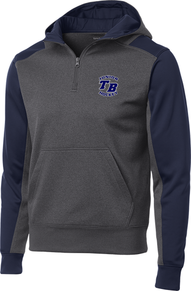 Tampa Bay Juniors Colorblock 1/4-Zip Hooded Sweatshirt