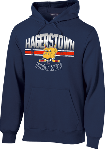 Hagerstown Bulldogs Hockey Gradient Pullover Sport Hoodie