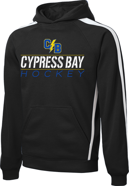 Cypress Bay Hockey Printed Stripe Pullover Hooded Sweatshirt