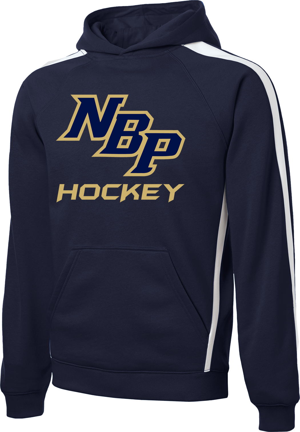 North Broward Prep Printed Stripe Pullover Hooded Sweatshirt