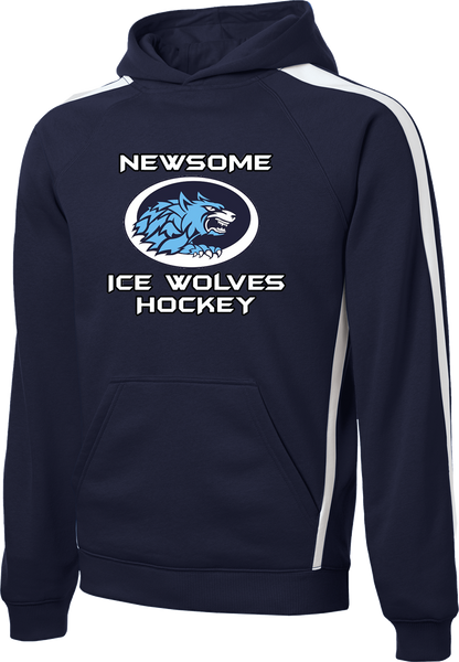 Newsome Printed Stripe Pullover Hooded Sweatshirt