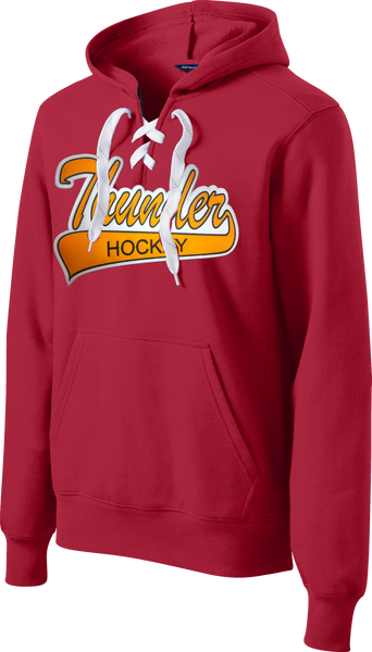 RED Custom Team Twill Tail Lace-Up Hoodie