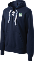 Newport Whalers Logo Lace Up Hoodie
