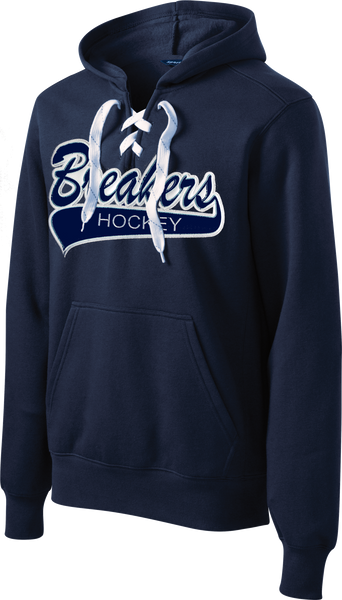 NAVY Custom Team Twill Tail Lace-Up Hoodie