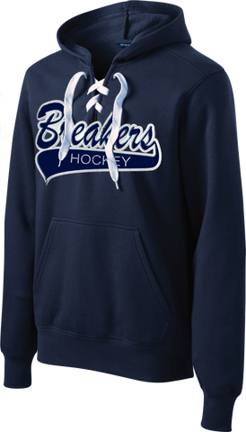 NAVY Custom Team Twill Tail Lace-Up Hoodie