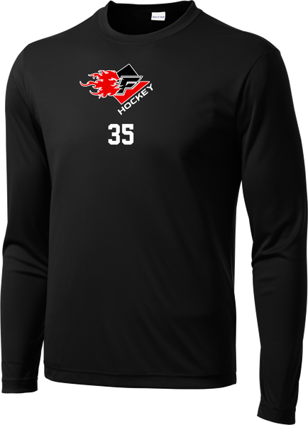 Gulf Coast Flames Long Sleeve Dri-Fit Tee with Player Number