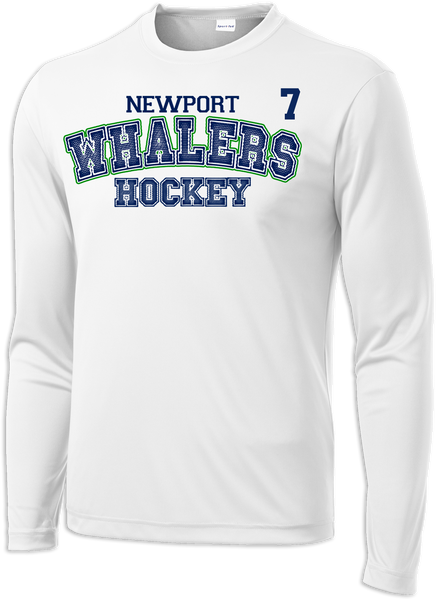 Newport Whalers Hockey Accelerator Long Sleeve Dri-Fit Tee