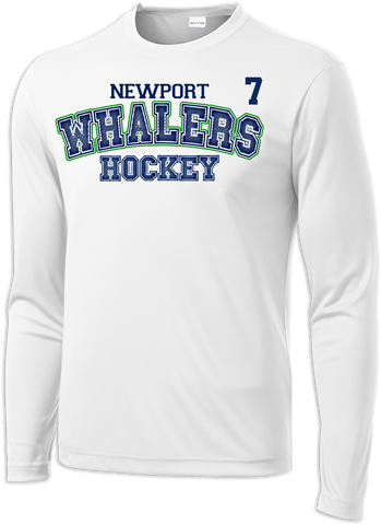 Newport Whalers Hockey Accelerator Long Sleeve Dri-Fit Tee