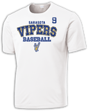 Vipers Baseball Accelerator Dri-Fit T-Shirt w/ Player Number